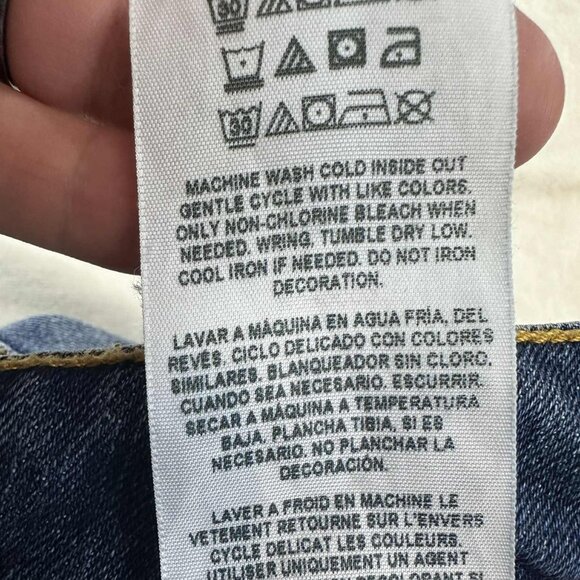 GUESS Slim Tapered Distressed Jeans – Dark Wash Denim size 32 waist‎ - Picture 12 of 13